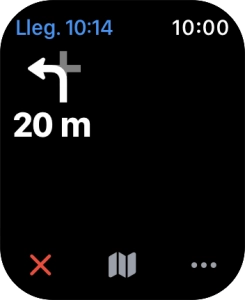 Sigue las indicaciones de la pantalla para llegar al destino deseado.