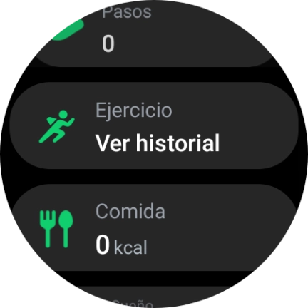 Pulsa Ejercicio.