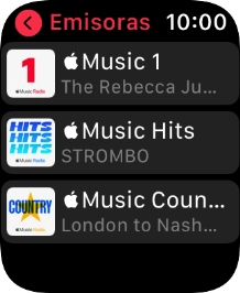 Pulsa la emisora deseada.