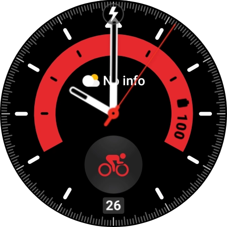 Cuando el icono de carga de batería aparece en la pantalla, el smartwatch se está cargando.