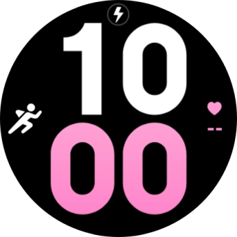 Cuando el icono de carga de batería aparece en la pantalla, el smartwatch se está cargando.
