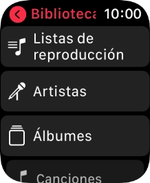 Pulsa Listas de reproducción.