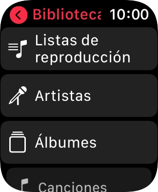 Pulsa Listas de reproducción.