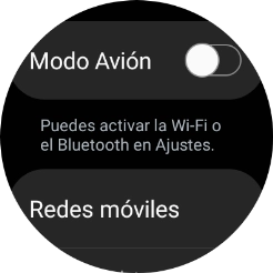 Pulsa Redes móviles.