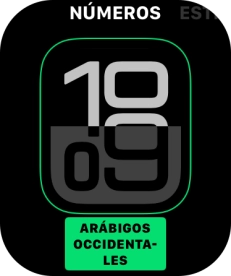 Gira la Digital Crown para cambiar entre los distintos diseños de esfera.