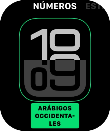 Gira la Digital Crown para cambiar entre los distintos diseños de esfera.