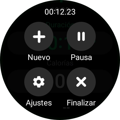 Pulsa Pausa para poner la actividad en pausa.