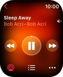 Girar la Digital Crown para seleccionar el nivel de volumen.