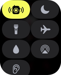 Pulsar el icono de modo de avión para activar o desactivar la función.