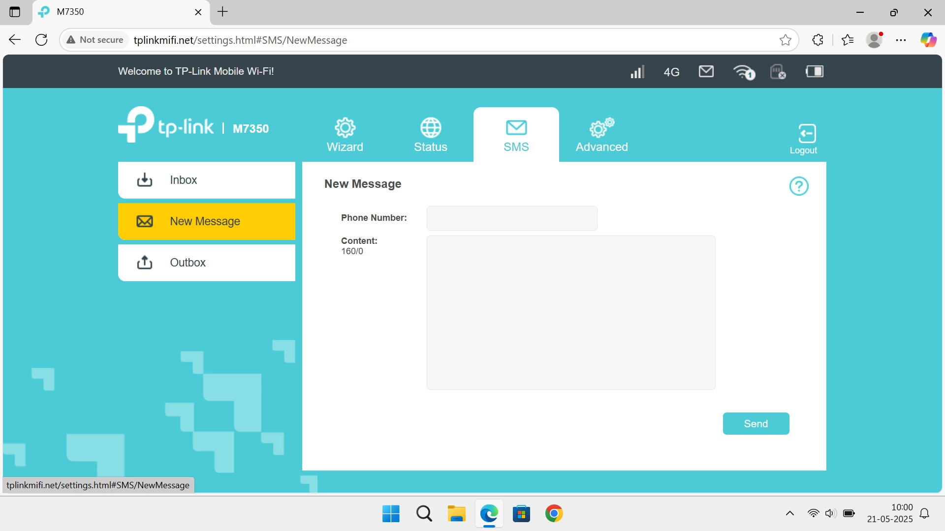 Click the field next to 