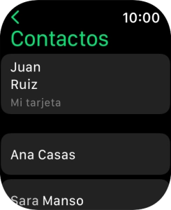 Pulsar un contacto.