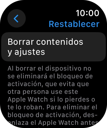Pulsa Borrar contenidos y ajustes.