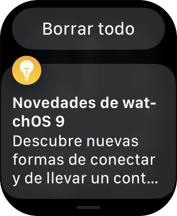 Pulsa la notificación deseada para abrirla.