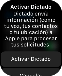 Pulsa Activar Dictado.