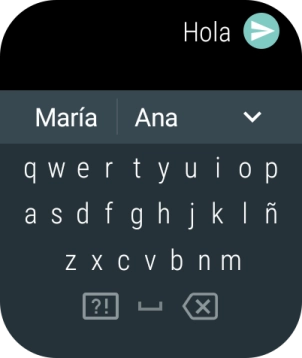 Pulsa el icono de enviar.