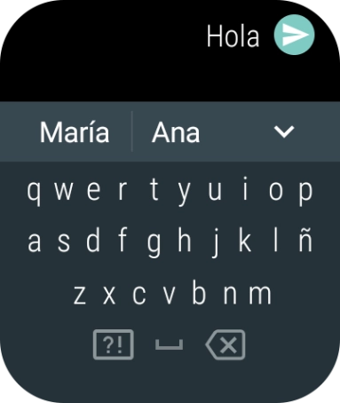Pulsa el icono de enviar.