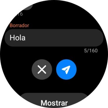 Pulsa el icono de enviar.