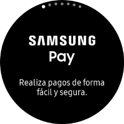 Pulsa el botón de retroceso durante unos instantes para activar Samsung Pay.