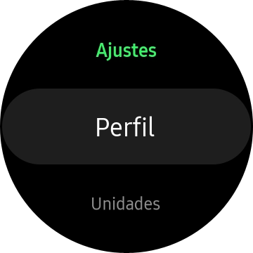 Pulsa Perfil y sigue las indicaciones de la pantalla para crear un perfil de usuario.