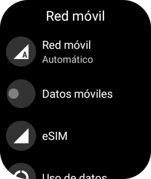 Pulsa Datos móviles para activar o desactivar la función.