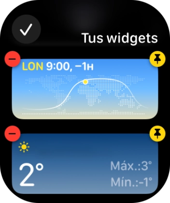Pulsa el icono de aceptar.
