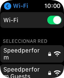 Pulsa la red wifi deseada.