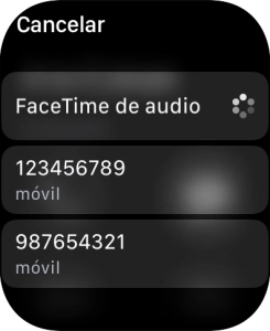 Pulsar el número de teléfono.