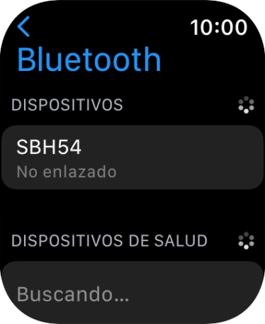 Pulsar el dispositivo Bluetooth.