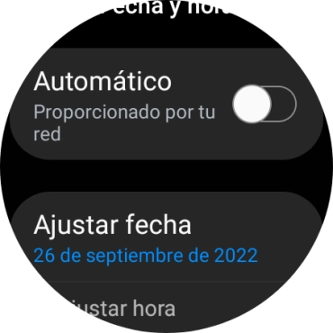Pulsa Ajustar fecha.