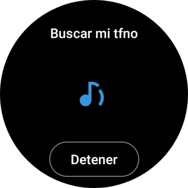Pulsa Detener cuando hayas encontrado el teléfono.