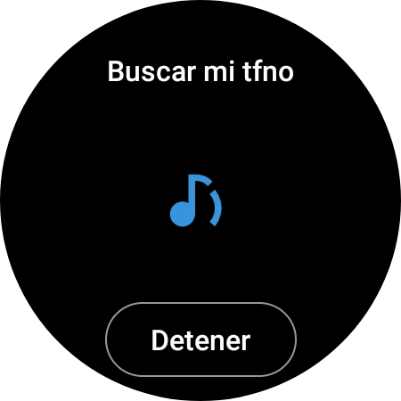 Pulsa Detener cuando hayas encontrado el teléfono.