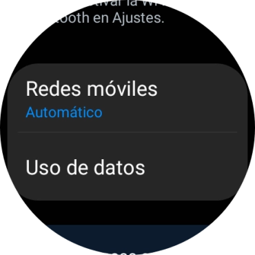 Pulsa Redes móviles.