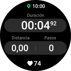 Mantén pulsado el botón de retroceso durante unos instantes para poner la actividad en pausa.