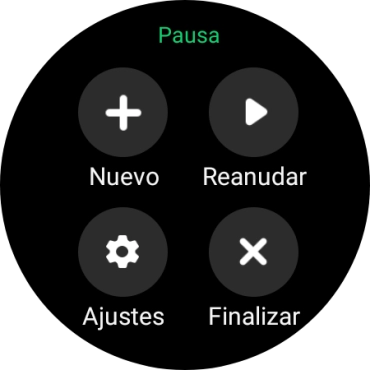 Pulsa Finalizar para terminar la actividad.