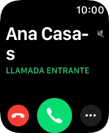 Pulsa la Digital Crown cuando recibas una llamada.