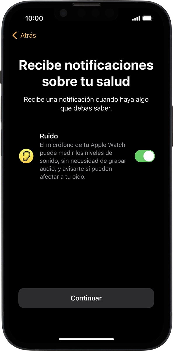 En el teléfono: Sigue las indicaciones de la pantalla para activar o desactivar la función y pulsa Continuar.