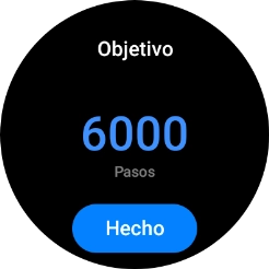 Desliza el dedo hacia arriba o hacia abajo por la pantalla para seleccionar el objetivo deseado.