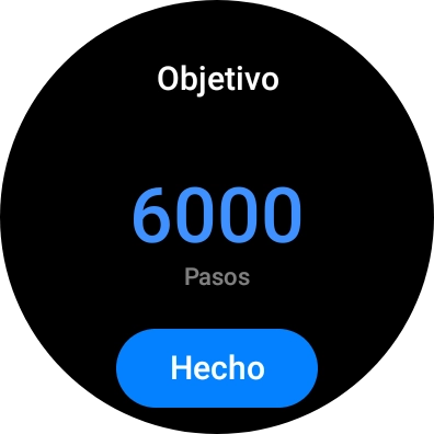 Desliza el dedo hacia arriba o hacia abajo por la pantalla para seleccionar el objetivo deseado.