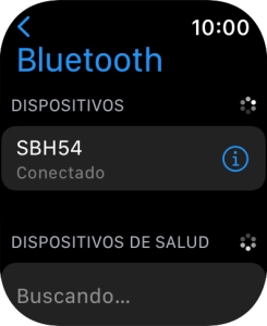 Pulsar la Digital Crown para terminar y regresar a la pantalla de inicio.