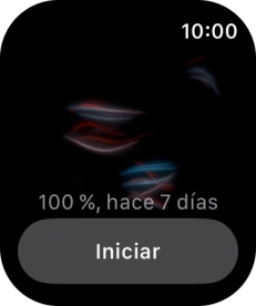 Pulsa Iniciar y espera unos instantes mientras se lleva a cabo la medición.