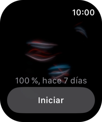 Pulsa Iniciar y espera unos instantes mientras se lleva a cabo la medición.