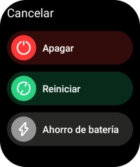 Pulsa el icono de reiniciar y arrástralo hacia la derecha.
