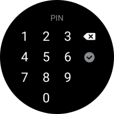 Introduce un código PIN y sigue las indicaciones de la pantalla para crear un código PIN como código de seguridad.