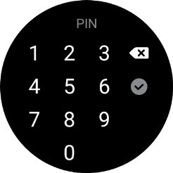 Introduce un código PIN y sigue las indicaciones de la pantalla para crear un código PIN como código de seguridad.