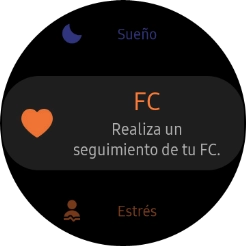 Pulsa el icono de pulsómetro.