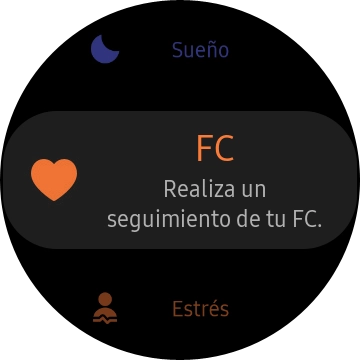 Pulsa el icono de pulsómetro.