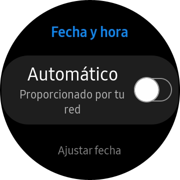 Pulsa Ajustar fecha.