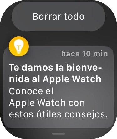 Pulsa la notificación deseada para abrirla.