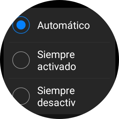 Pulsa el ajuste deseado del uso de los datos móviles.