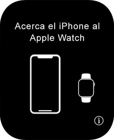 Situar el Apple Watch junto al móvil.